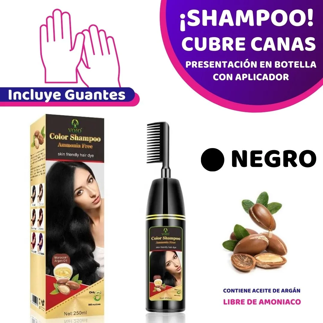 Shampoo Cubre Canas – Color Negro