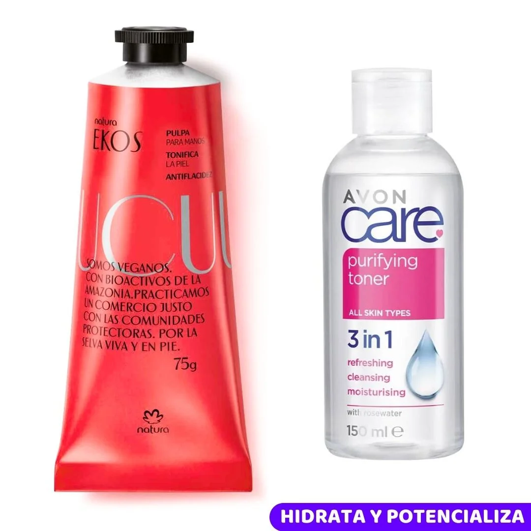 Pulpa Para Manos Ekos Natura Y Tónico Facial Avon Care