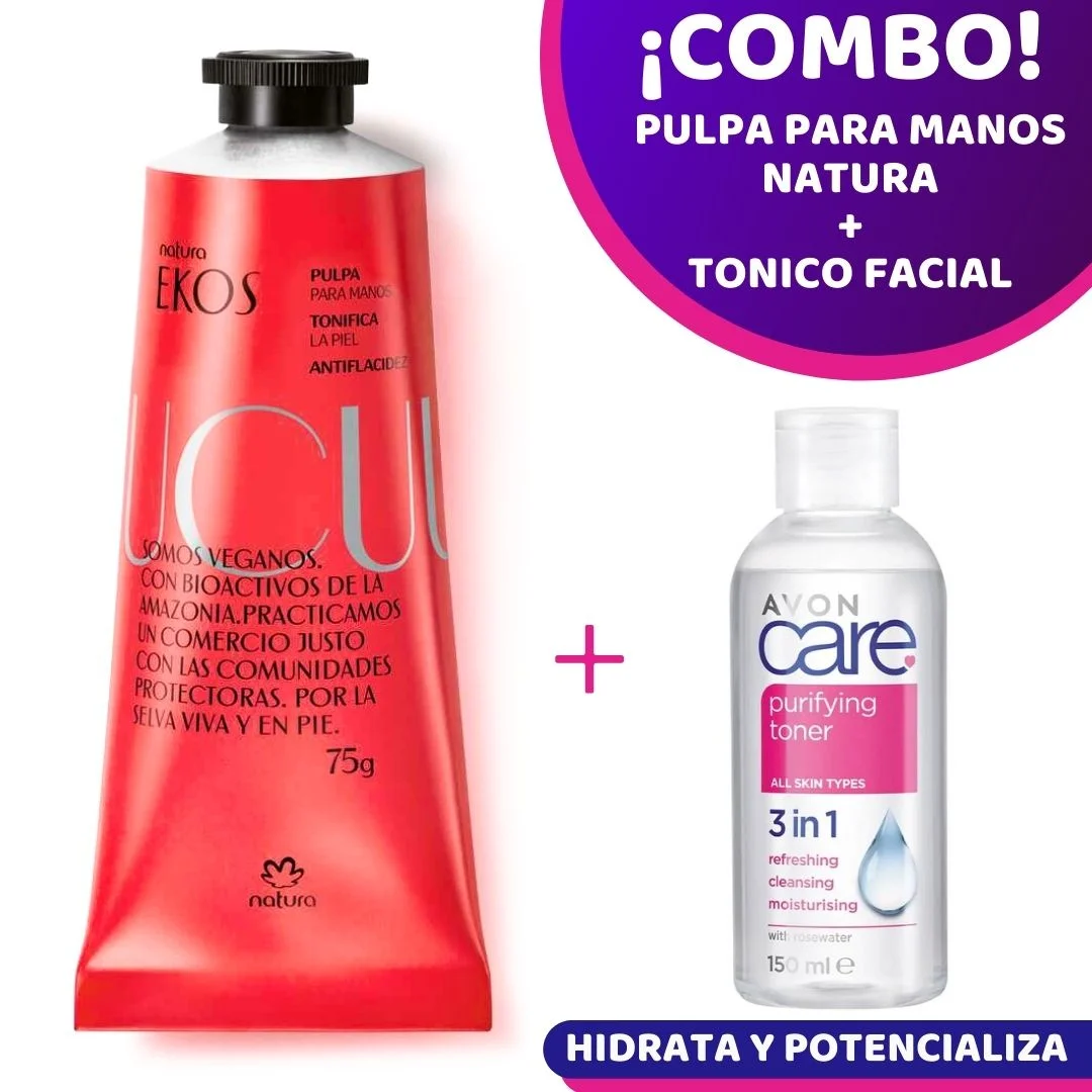 Pulpa Para Manos Ekos Natura Y Tónico Facial Avon Care