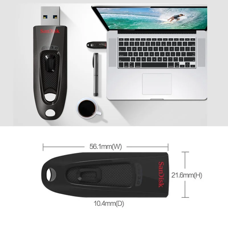 Memoria Usb Sandisk Ultra Flash 3.0 Capacidad 64gb