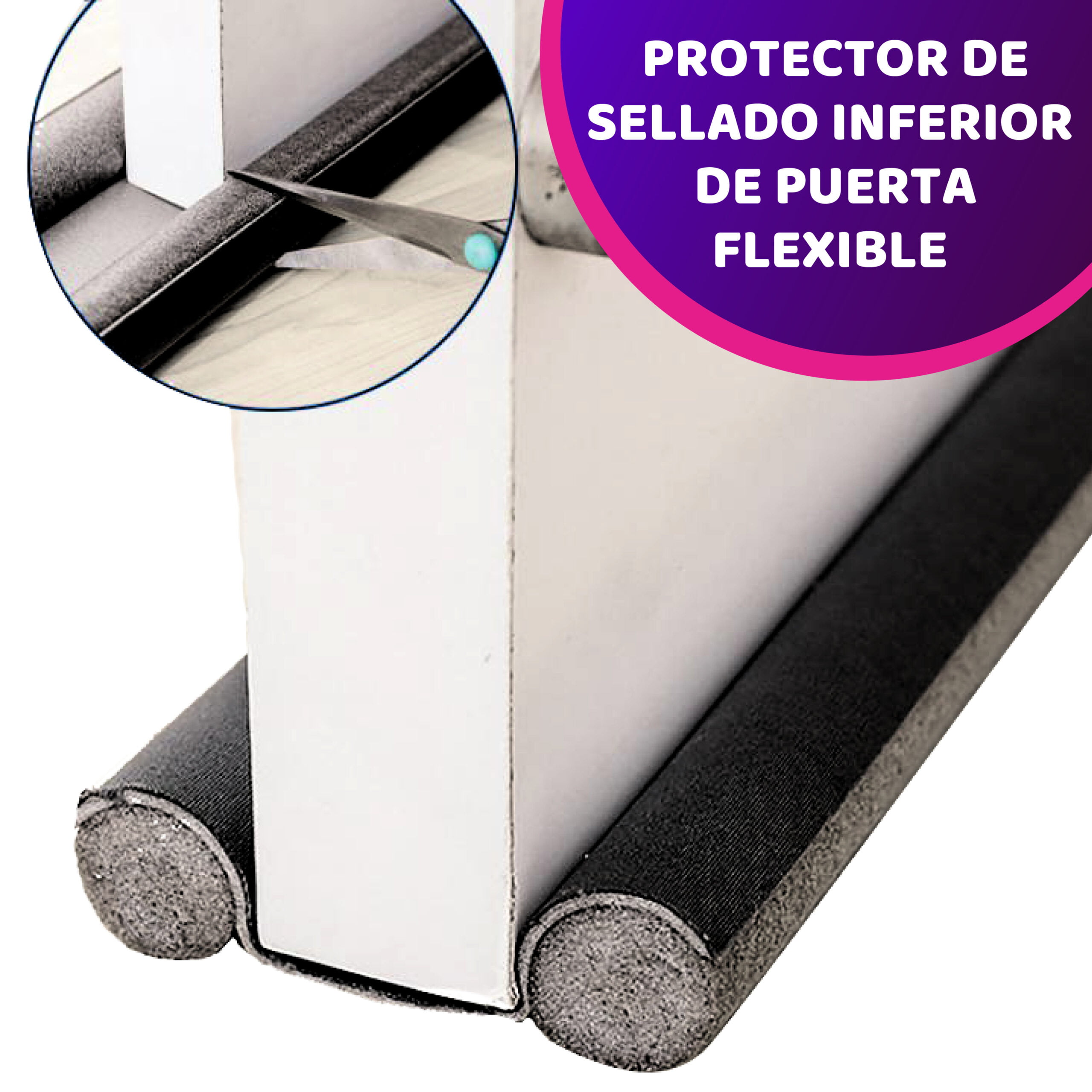 Protector de Sellado Inferior de Puerta Flexible