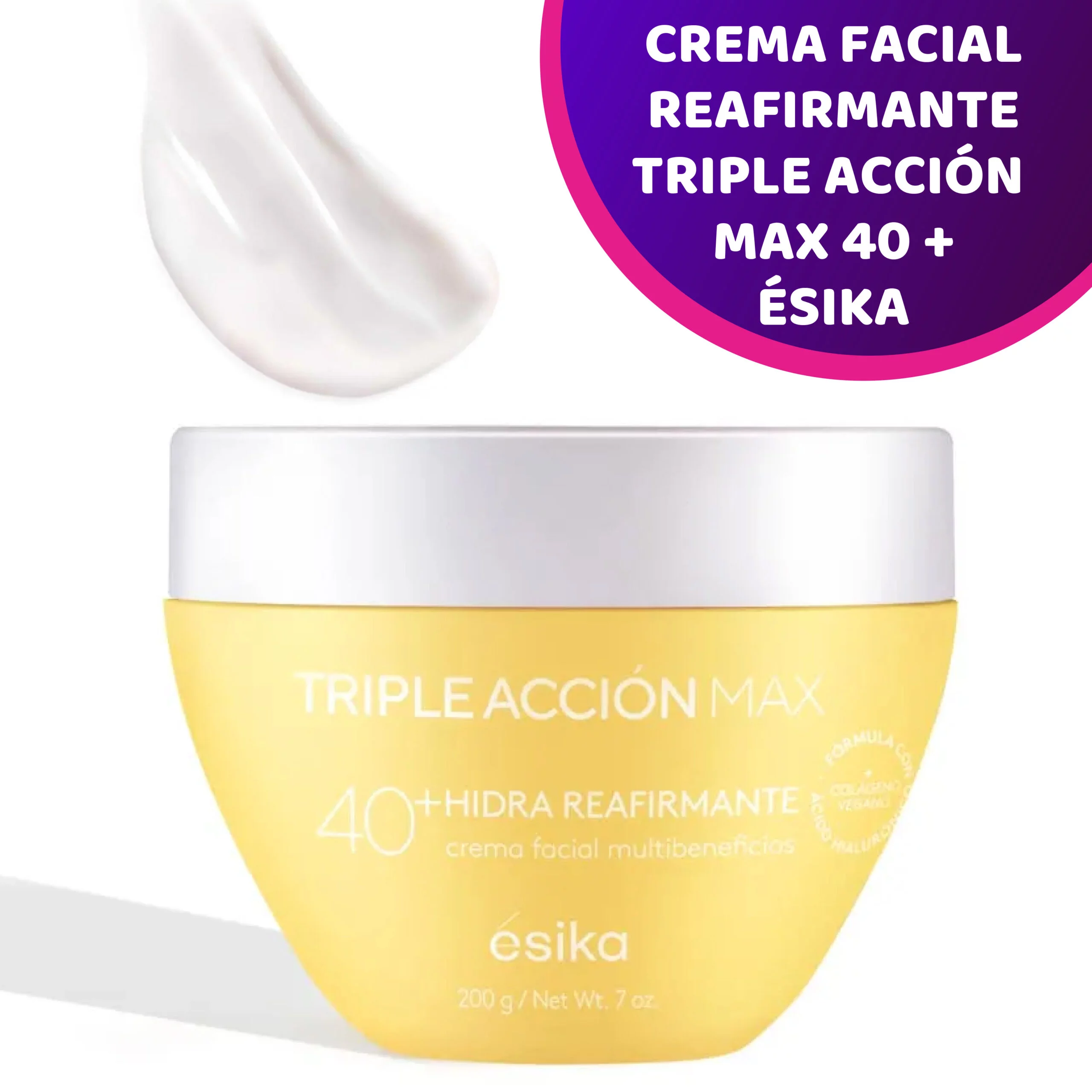 Crema Facial Hidra Reafirmante Triple Acción Max 40+