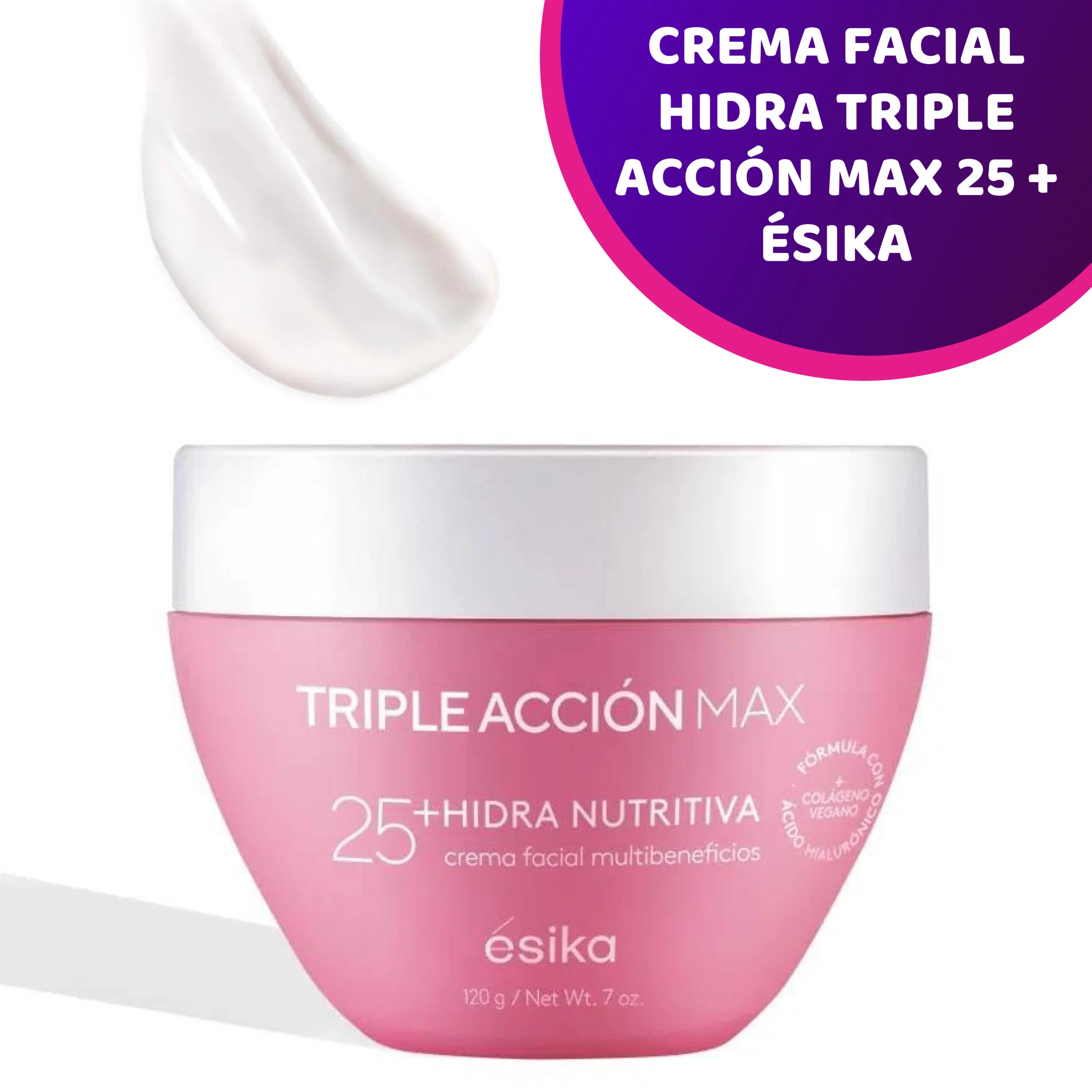 Crema Facial Hidra Triple Acción Max 25+