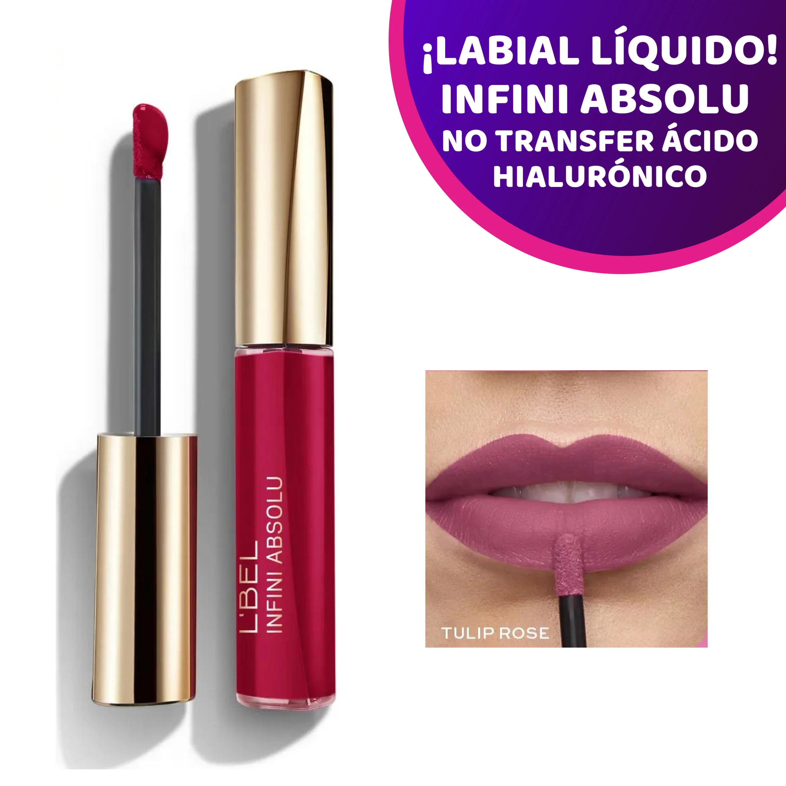 Labial Líquido Infini Absolu No Transfer Ácido Hialurónico