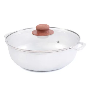 El Caldero Universal de 24 cm con tapa de vidrio