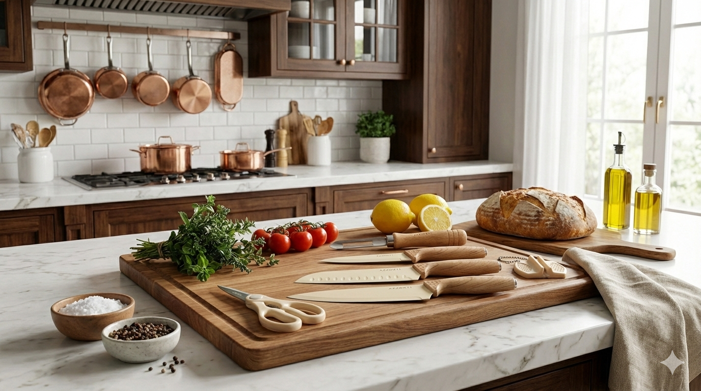 SET DE CUCHILLOS MAS ACCESORIOS X 6