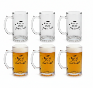 Set De Vasos Cerveceros para Papá ×6
