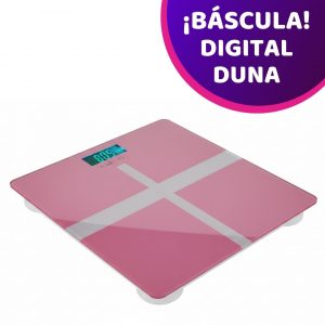 Báscula Digital Duna, Vidrio Templado, Hasta 180 kg