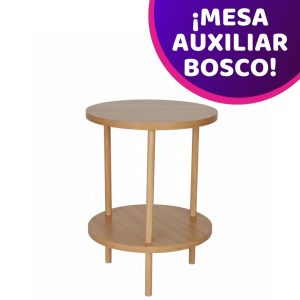 Mesa Auxiliar Bosco – Diseño Nórdico en MDF y Pino