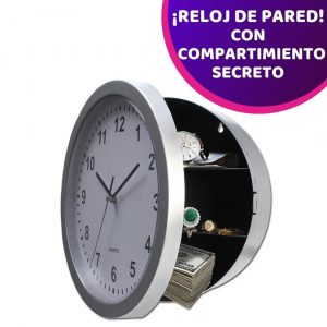 Reloj de Pared con Compartimiento Secreto