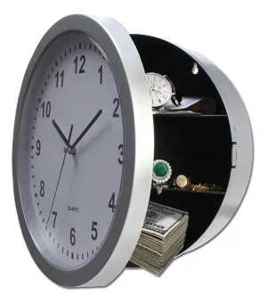 Reloj de Pared con Compartimiento Secreto