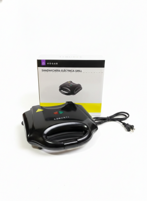 Sanduchera Eléctrica Grill de Placas Antiadherentes