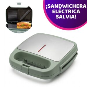 Sandwichera Eléctrica Azzorti Salvia 750w Placa Mixta