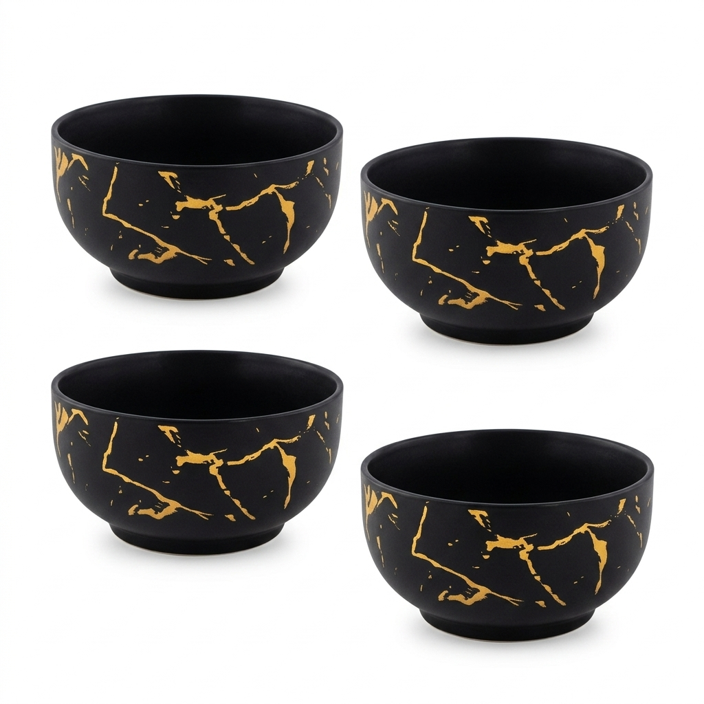 Set De Bowls Ceramica Aurum 450ml X4