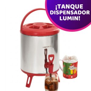 Tanque Dispensador Lumin Azzorti 4 Litros Con Base y Grifo Multiusos