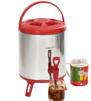 Tanque Dispensador Lumin Azzorti 4 Litros Con Base y Grifo Multiusos
