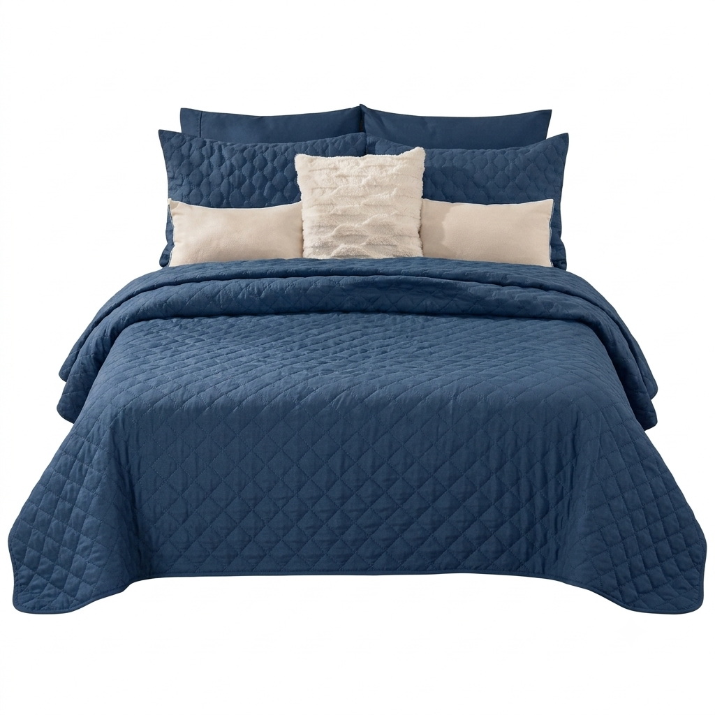 Cubrecama Queen Quilt Indigo